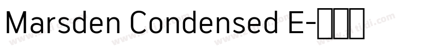 Marsden Condensed E字体转换